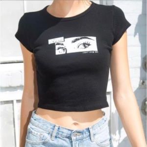 Brandy Melville New York Eye Crop Top
